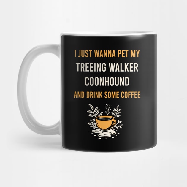 Treeing Walker Coonhound Dog Coffee by Hanh Tay